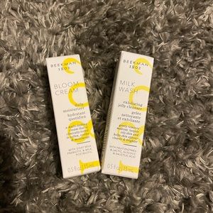 Beekman 1802 bloom cream daily moisturizer and milk wash jelly cleanser